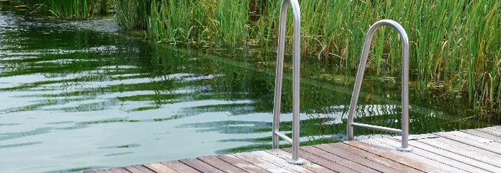 Holzstecke für ein Gartenhaus